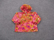 Patagonia Jacket Girls 2T Floral Fox Fleece Hooded Camping Hiking Outdoors 60090