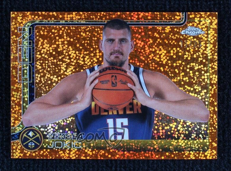 2025-26 Topps Chrome Image Variation Orange Speckle Refractor 11/25 Nikola Jokic