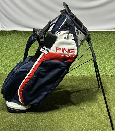 PING 2025 Hoofer 231 Golf Stand Carry Bag 5-Way Divider Navy/Red/White New!