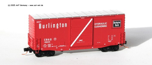 MTL MicroTrains N 10100140 - 40´ HC Boxcar CB&Q #19825; aga NEW, ohne OVP | Zustand: Gebraucht