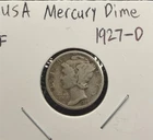 Mercury 1927-D Dime F With Nice Toner And Luster