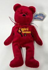 Limited Treasures 1 Test Issue Red 8" Plush Bear