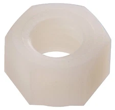 The Hillman Group 59448 4-40-Inch - Nylon Hex Nut, 60-Pack,White