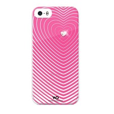COQUE RIGIDE WHITE DIAMONDS SWAROVSKI COEUR POUR APPLE IPHONE 5 5S SE 2016 ROSE