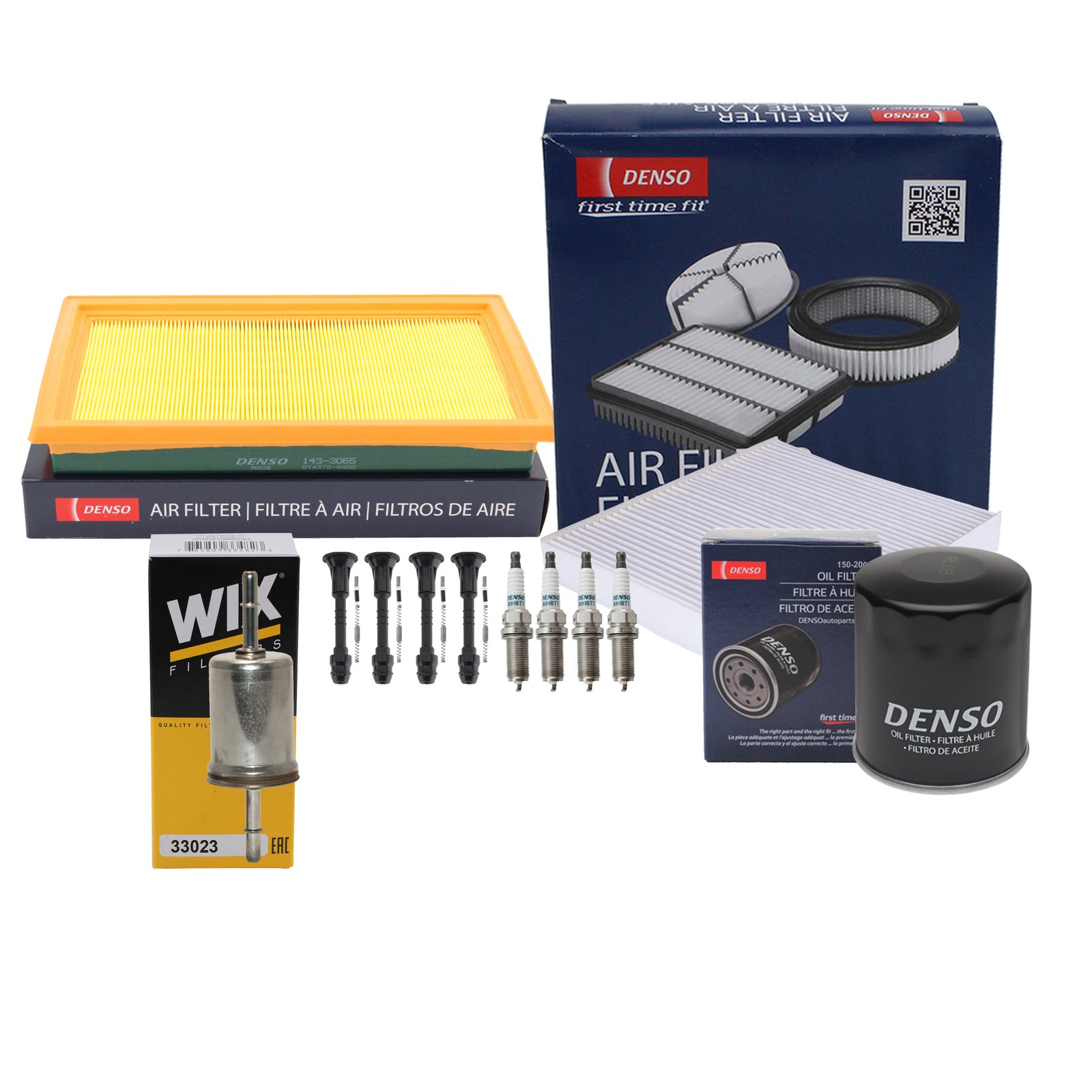 Denso Tune Up Kit 4 Spark Plug  Boots Kit for Nissan Sentra CA 1.8 L4 FWD Sedan