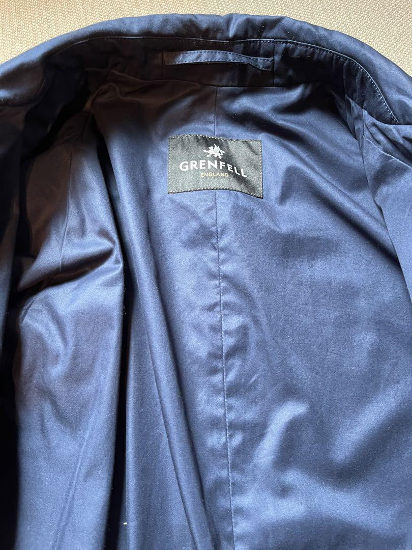 Used Grenfell Shooter Jacket Trench Coat Size 38 Navy | eBay Used Grenfell Shooter Jacket Trench Coat Size 38 Navy | eBay