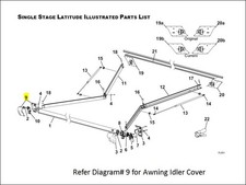 Carefree RV R001785-005  AWNING-REPAIR PARTS RV