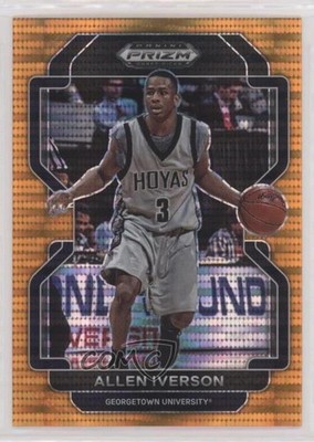 2022-23 Panini Prizm Draft Picks Orange Pulsar 47/49 Allen Iverson #1 HOF 7y2