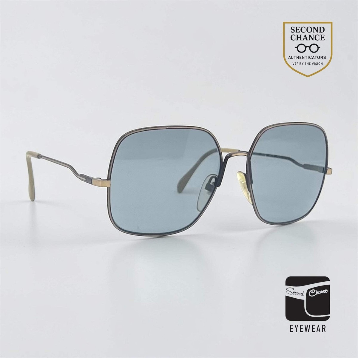 Vintage Neostyle Oversized Square Sunglasses-New Solis Blue Custom