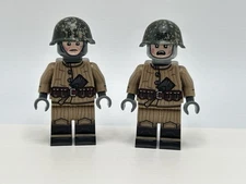 TheMinifigCo.℠ Shindig WW2 Soviet Telogreika Shovel/Mosin Minifigs (2x) - New