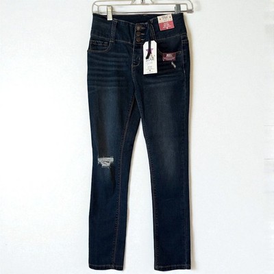 Vanilla Star Girls Skinny High Rise Adjustable Waistband Jeans Size 12 ...