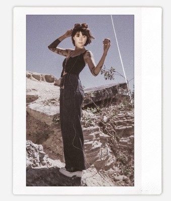 Art pinup tattooed alt model Sawyer Instax Wide Instant Film Print