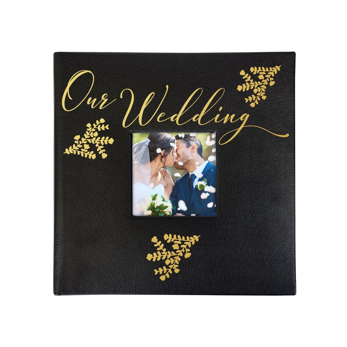 Sposo Advice Book Photo Album Custom Scrapbook, Brown