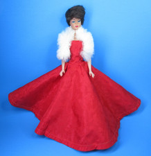  Vintage BARBIE Clone PREMIER Doll Togs 28 - Red Evening Gown  Jacket NO DOLL