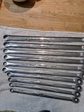Snap-on Usa Metric Combination Wrench Set 10-19mm 10pc Chrome Ratcheting Flank D