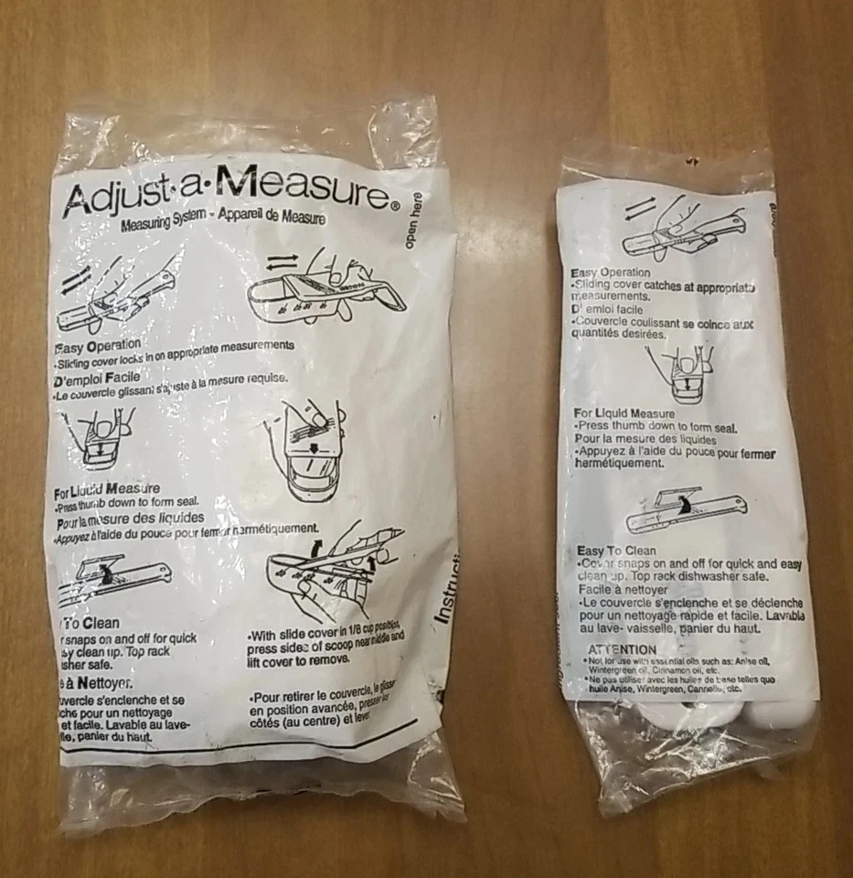 Pampered Chef Adjustable Measuring Cup Spoons Set Tablespoon Teaspoon White NIP - Image 4 of 4