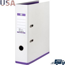 Durable A4 File Folder W/ Transparent Pocket Reinforced Edge Thumb Hole New