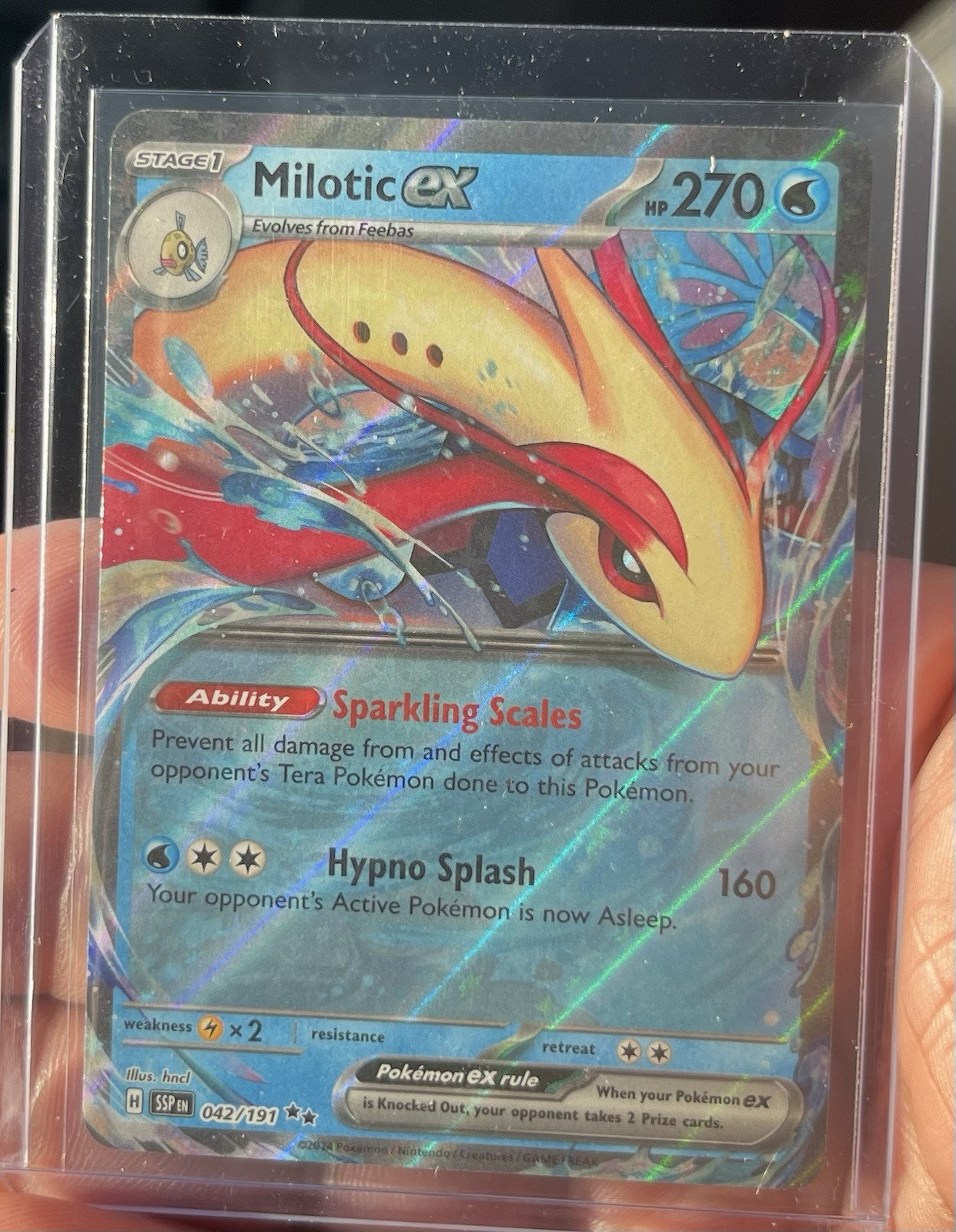 Milotic Ex - 042/191 - Surging Sparks - Pokemon Card - NM
