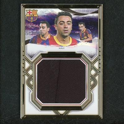 2024-25 Futera Barcelona Xavi Pre-Match Worn Top Gold Frame 4/4 Spain 65496