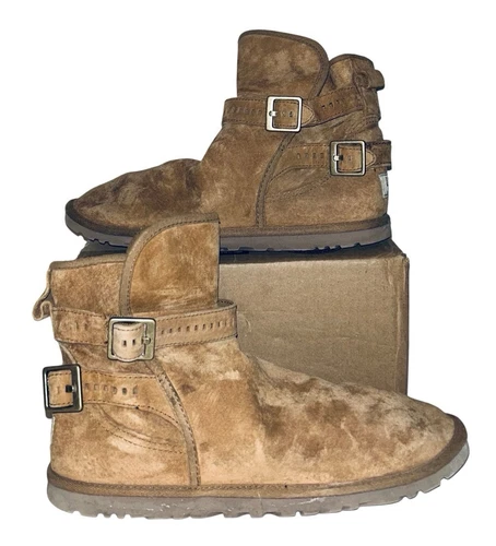 Stivaletto UGG Castagno Leni Fibbia per Donna Taglia US 8