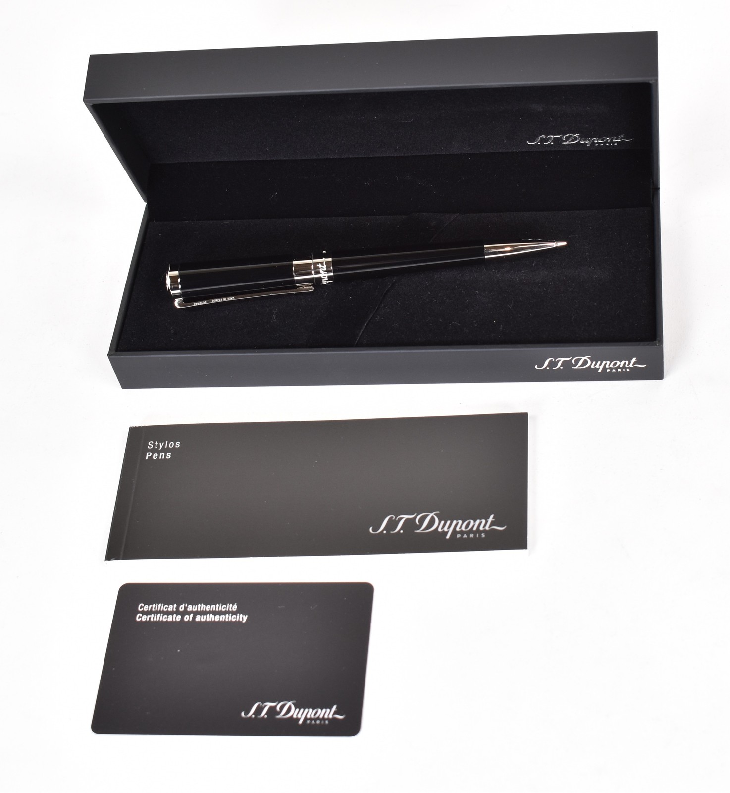S.T. Dupont Liberte Mechanical Pencil 466674 - Black Lacquer & Palladium