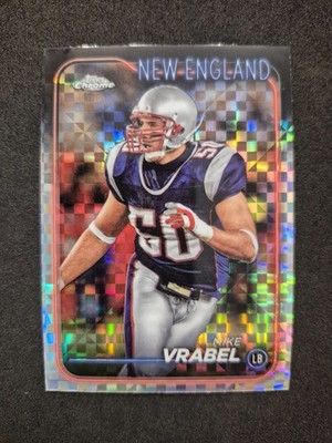 2024 Topps Chrome Football, Mike Vrabel, X-Fractor, New England Patriots, # 125
