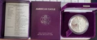 1993-P Proof $1 American Silver Eagle Box, OGP & COA