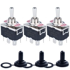 6Pin Momentary Toggle Switch 30A 12V 20A 120V ON OFF ON 3 Pos Guitar Marine