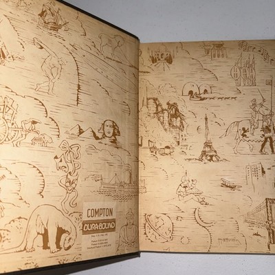 Compton's 1946 Pictured Encyclopedia Complete Set 1-15 Embossed