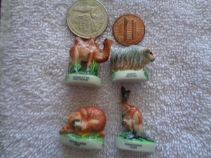 Feves Animals Four in the Lot French Beans Miniatures