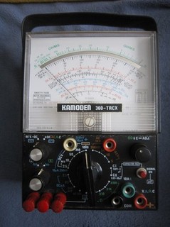 Vintage Kamoden 360 TRCX Analog Multimeter Japan Made Retro VOM