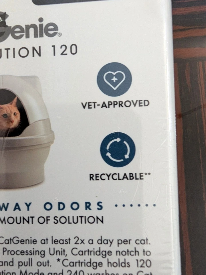 Cat Genie Catgenie 120 SaniSolution Scent Free Cartridge New - Image 3 of 4