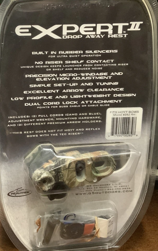 NEW G5 Expert II Drop Away Rest Right Handed Camo *Universal Mounting Bracket* - Image 3 of 4