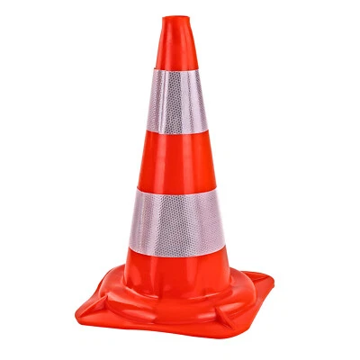 STABILO BEFESTIGUNGSTECHNIK Leitkegel Verkehrskegel Warnhütchen Verkehrleitkegel 500mm mit 2 Streifen