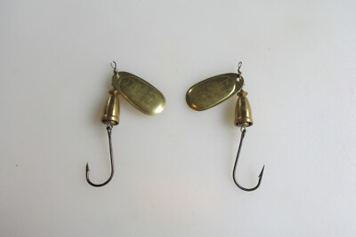 Lot #6800 Set Of Two Blue Fox Super Vibrax #4 Spinners Good Condition