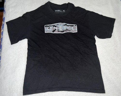O’Neill Surf T-shirt Unisex Kids Children’s Medium Black Cotton Blend Top