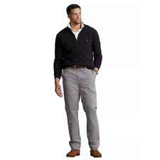 Polo Ralph Lauren Men's Stretch Classic-Fit Chino Pants - Soft Grey, 50Bx30