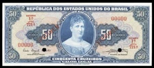 Brazil P169s, Specimen Banknote.