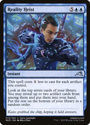 MTG Magic the Gathering Reality Heist (75/606) Kamigawa Neon Dynasty LP