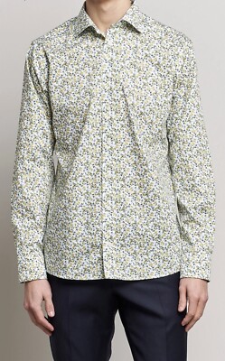 Men's ETON Signature Twill Slim Fit Shirt Lemon Print Size 16 | eBay Men's ETON Signature Twill Slim Fit Shirt Lemon Print Size 16 | eBay