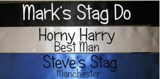 MENS CHEAP FUNNY STAG DO FANCY DRESS COSTUME TSHIRT PERSONALISED SASH ALLCOLOURS
