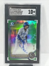 2022 Bowman Chrome 1st Auto Green #CPA-HG Herard Gonzalez 25/99 SGC 10 GemMint