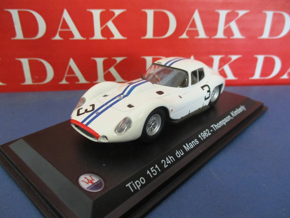 Die cast 1/43 Modellino Auto Maserati Tipo 151 N3 24H Le Mans 1962 Thompson - Immagine 2 di 4