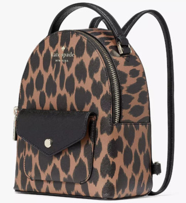 Kate Spade Schuyler Mini Backpack Leopard Cheetah KE721 Leopardo NWT $299 FS