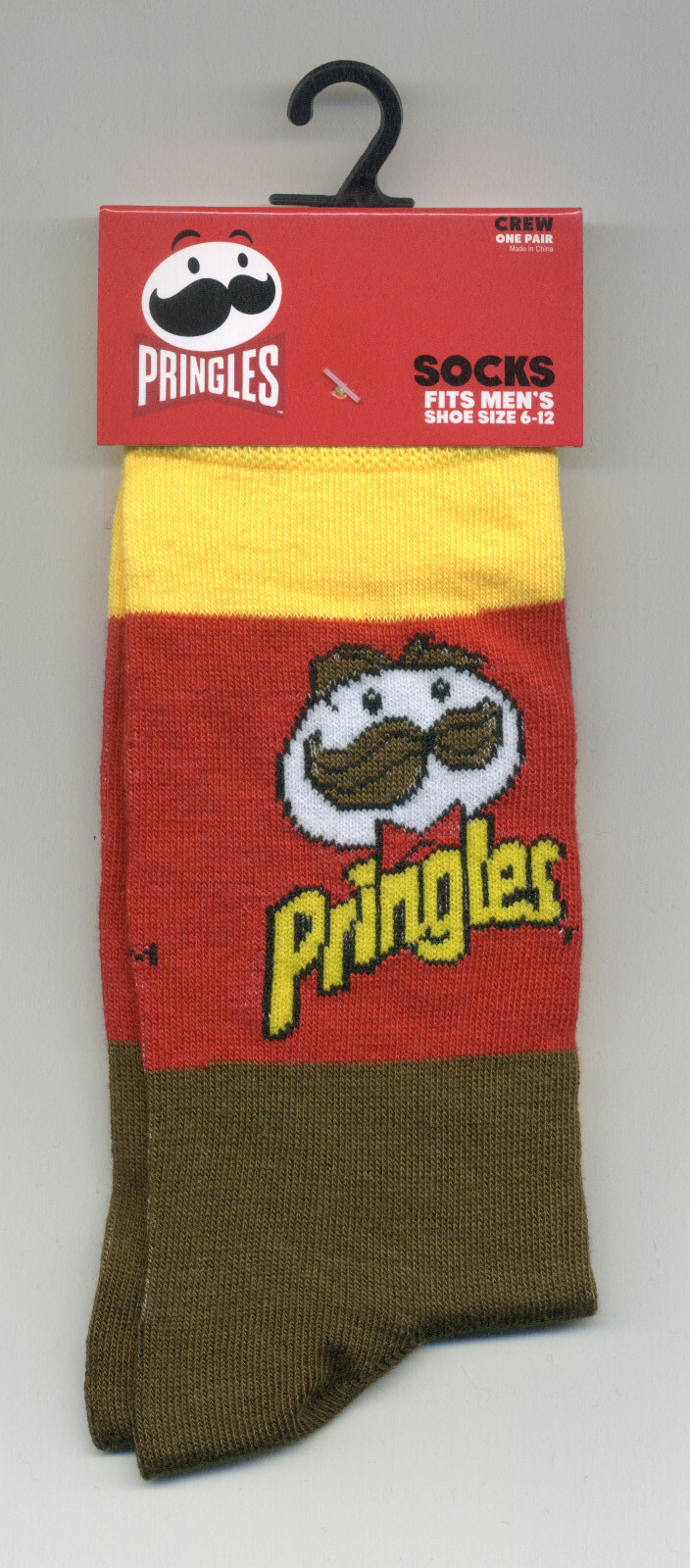 PRINGLES POTATO CRISPS NOVELTY SOCKS; Size 6-12 image 2
