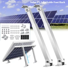 Adjustable Solar Panel Tilt Mount Brackets Flat Surface Adjustable Frame Roof RV