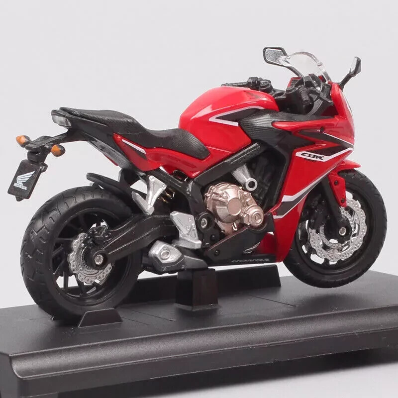 Welly 1:18 2018 HONDA CBR650F Motorcycle Model Diecast Spots Bike
