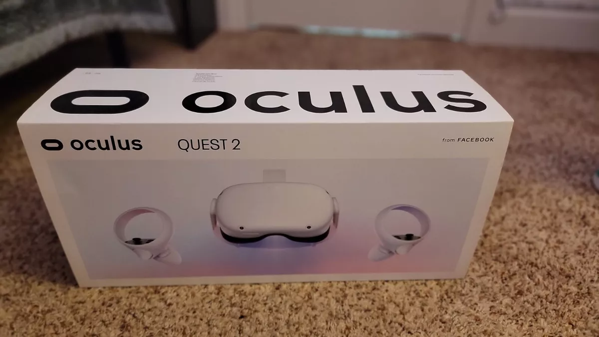 meta oculus quest 2 64gb used with controllers and accessories.