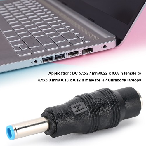 3pcs Universal Laptop 5.5x2.1mm Female to 4.5x3.0 Male Charger Plug fr HP Laptop - Picture 7 of 12