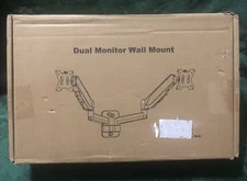 MOUNTUP Dual Monitor Wall Mount for 2 Max 32 Inch Computer Screen, Fully Adjusta